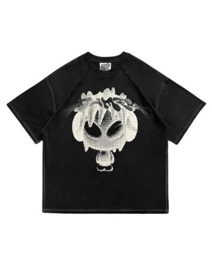 Digi Mascot Named Collective Oversized Tee Black