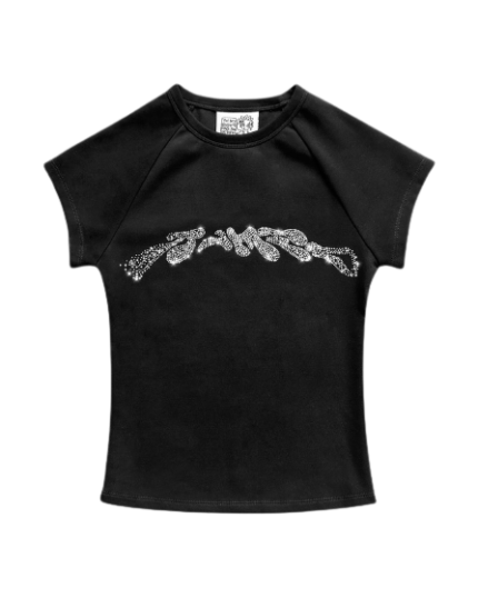 Digi Mascot Rhinestone Baby Tee