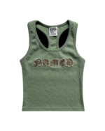 Mission Ribbed Racerback Named Collective Tank Khaki