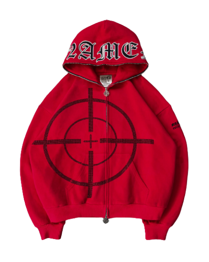 Mission Zip Hoodie Red