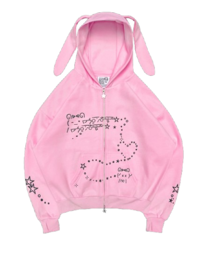 Named Collective Baby Pink Hoodie (Detachable Ears)