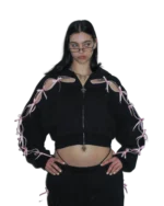 Named Collective Ribbon Crop Hoodie