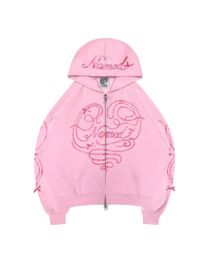 Named Collective Ribbon Pink Hoodie