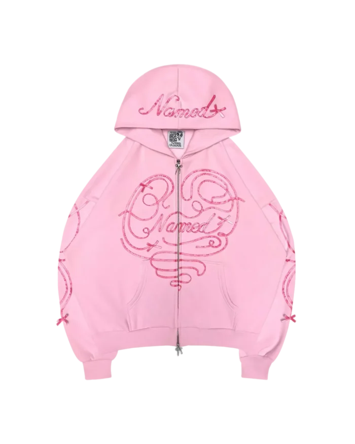 Named Collective Ribbon Pink Hoodie