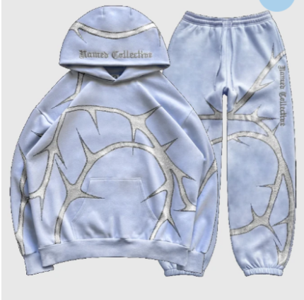 Named Collective Thorn Rhinestone Iced Blue Tracksuit