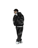 Surveillance Zip Named Collective Hoodie Blackout