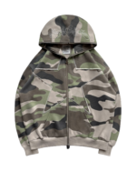 Territory Zip Named Collective Hoodie Khaki Camo